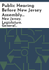 Public_hearing_before_New_Jersey_Assembly_Telecommunications_and_Utilities_Committee