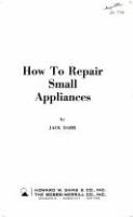 How_to_repair_small_appliances